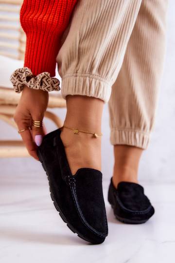   zamšādas Mokasīni Big Star JJ274654 melnas krāsas 2