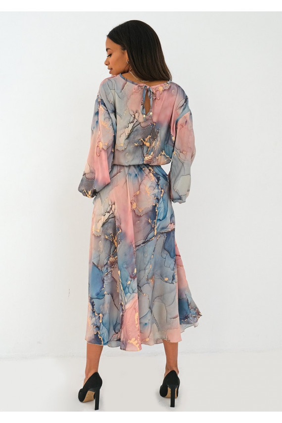 Rozā kleita ar rakstiem Pink Marble