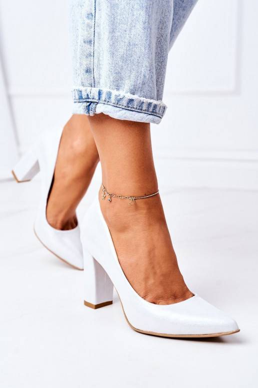 Satina auduma Kurpes  Shoes 2453 Sudraba krāsas