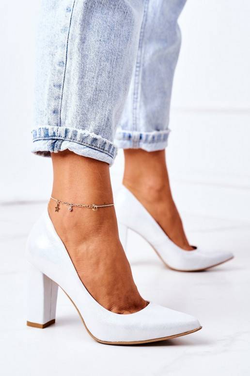 Satina auduma Kurpes  Shoes 2453 Sudraba krāsas