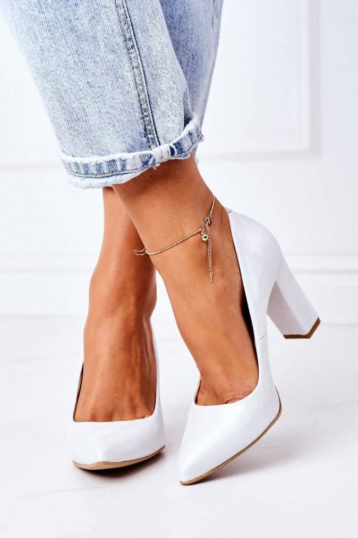 Satina auduma Kurpes  Shoes 2453 Sudraba krāsas