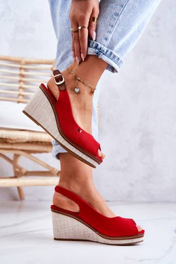 Ērtas basenes ar sprādzītēm sarkanas krāsas Thallas 2