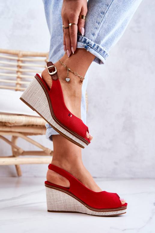   Ērtas basenes ar sprādzītēm sarkanas krāsas Thallas