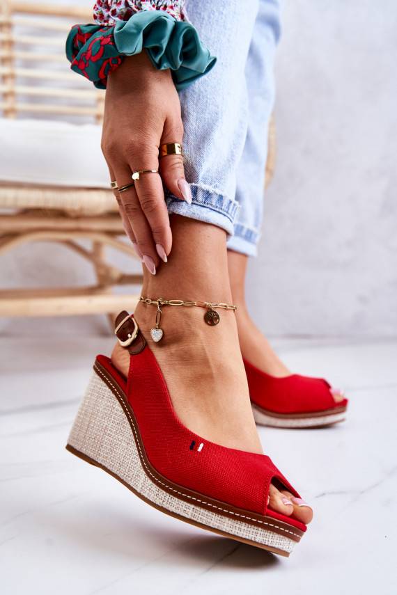   Ērtas basenes ar sprādzītēm sarkanas krāsas Thallas