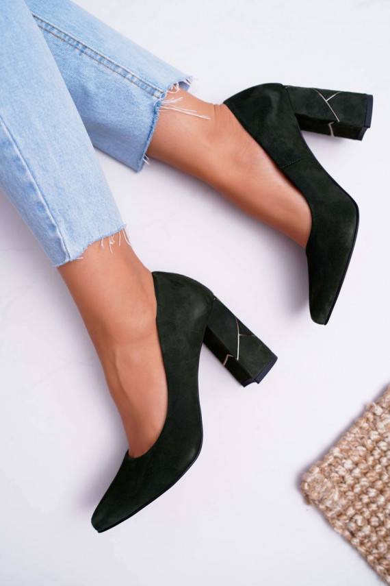 Kurpes   Laura Messi zamšādas Zaļas krāsas 2050 Tiffany