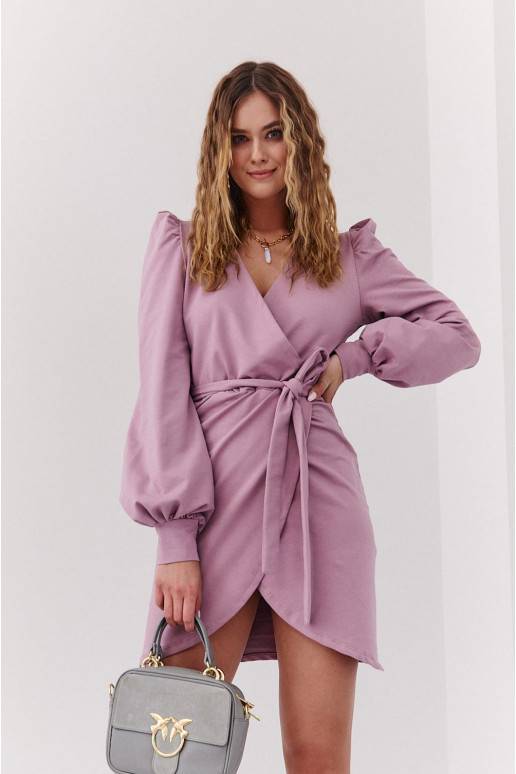 Kleita ar saboztu rakstu  kapučīno krāsas Kleita ar saboztu rakstu  kapučīno krāsas