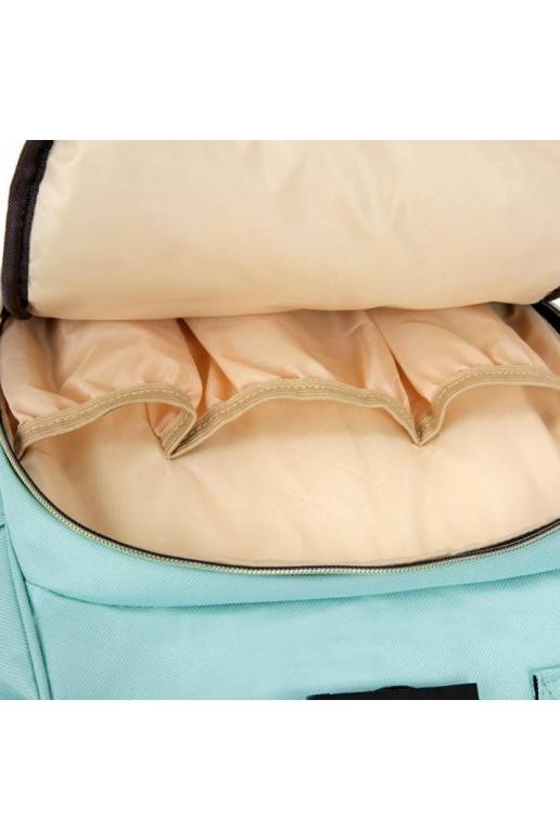 Torba, organizer do wózka pikowany plecak dla mamy melnā krāsā PLM10CZ