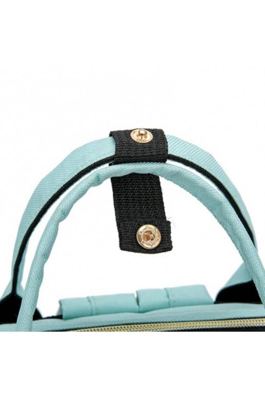 Torba, organizer do wózka pikowany plecak dla mamy melnā krāsā PLM10CZ