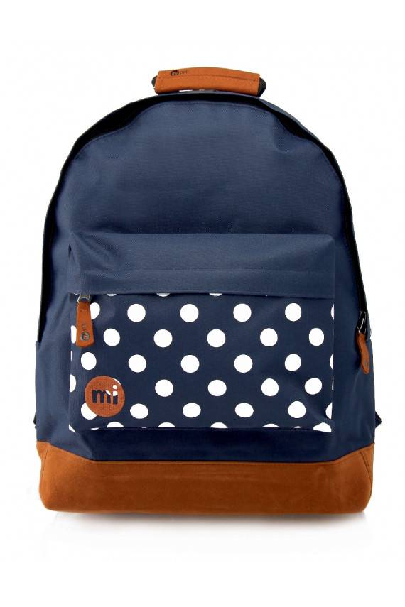 Oriģināla moderna Mi Pac mugursoma "Polka Navy"