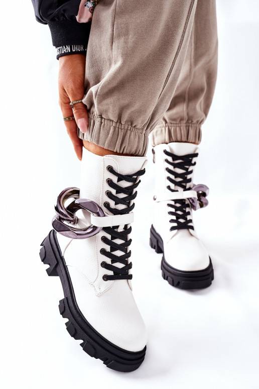 S. Barski Sieviešu puszābaki baltas krāsas no Jensen