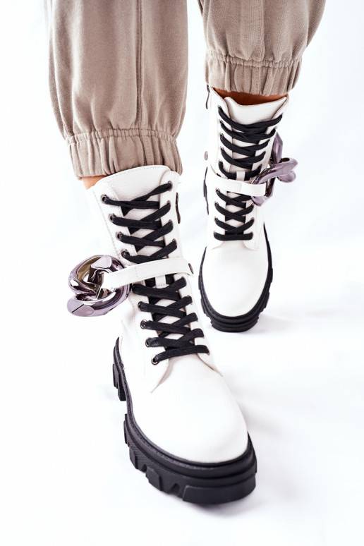 S. Barski Sieviešu puszābaki baltas krāsas no Jensen