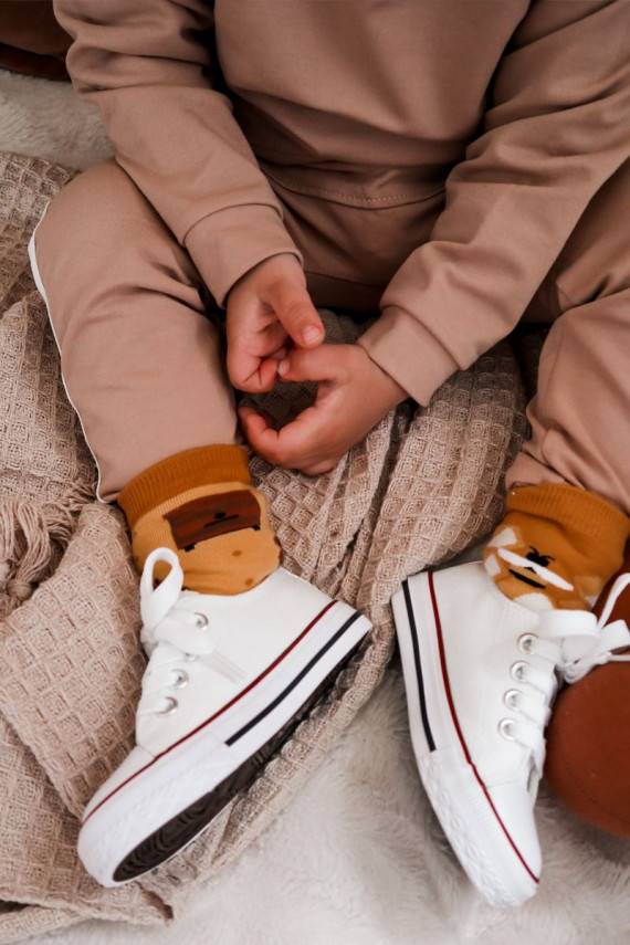 Bērnu brīvā laika apavi Klasiska modeļa baltas krāsas Filemon