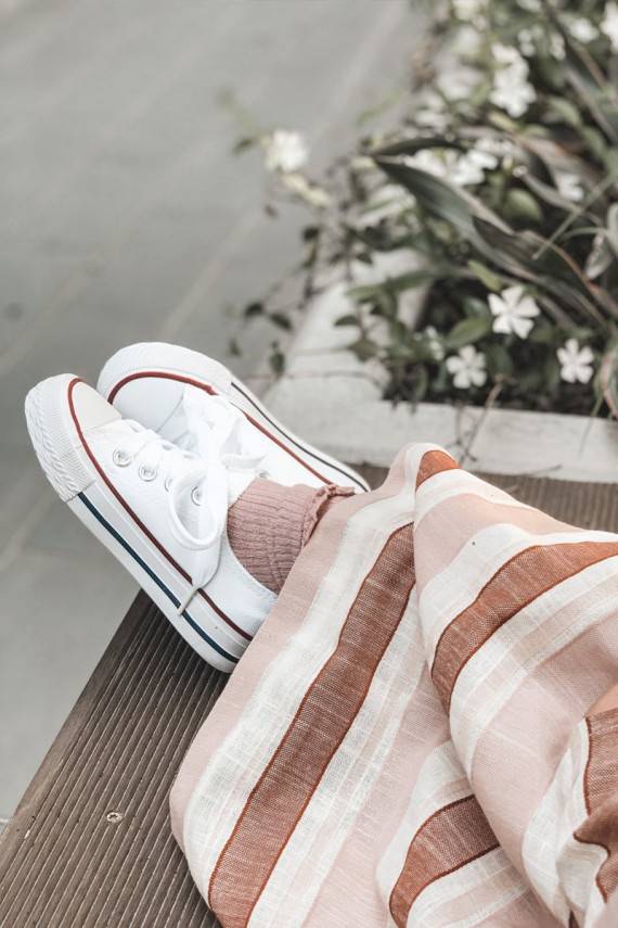 Bērnu brīvā laika apavi Klasiska modeļa baltas krāsas Filemon