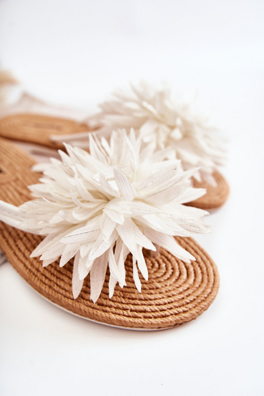   Čības modernas iešļūcenes  baltas krāsas Eviana