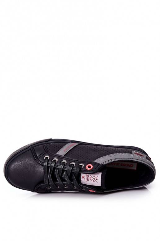 vīriešiem brīvā laika apavi Cross Jeans II1R4004C melnas krāsas