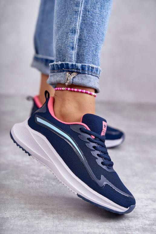   Stilīgasrni sporta apavi Sneakers modeļa apavi tumši zilas krāsas Ida