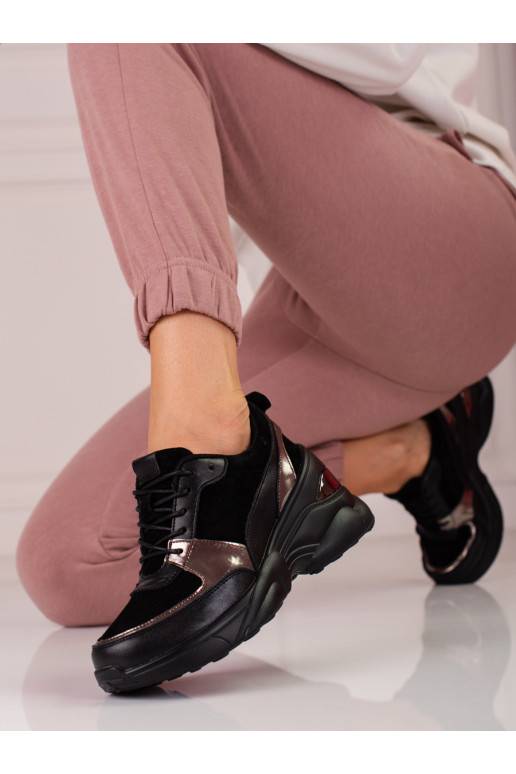 Sneakers modeļa apavi   damskie Melnas krāsas Shelovet
