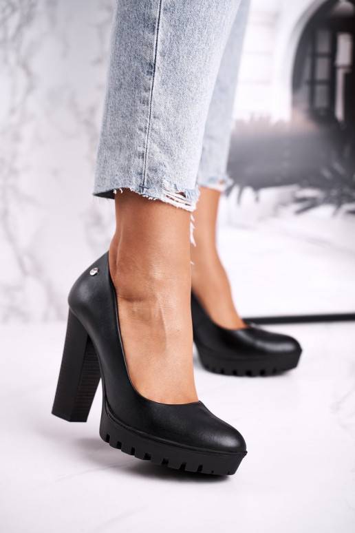   Kurpes ar papēdi  02629-01 melnas krāsas 