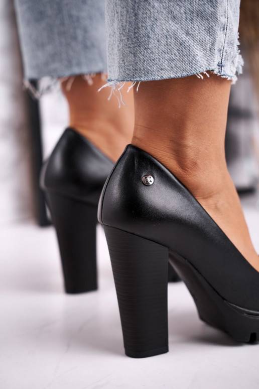   Kurpes ar papēdi  02629-01 melnas krāsas 