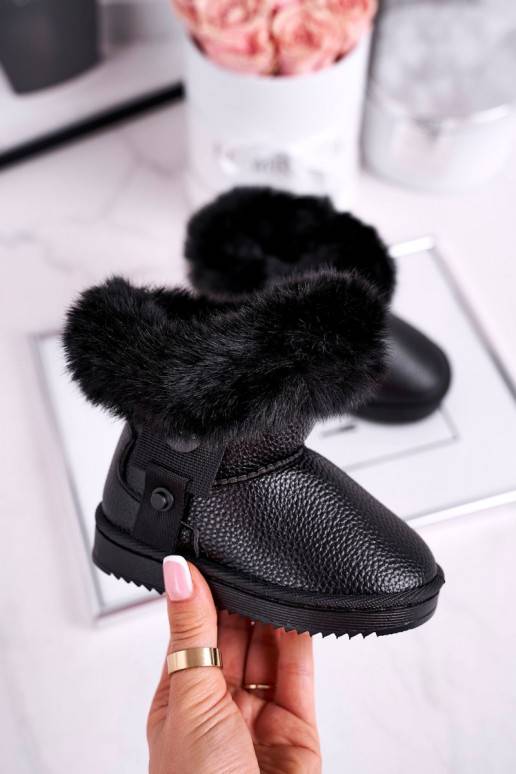 Sniega apavi ar kažokādu Melnas krāsas Marella