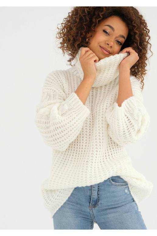 Ingrid -oversize džemperis bālganā krāsā