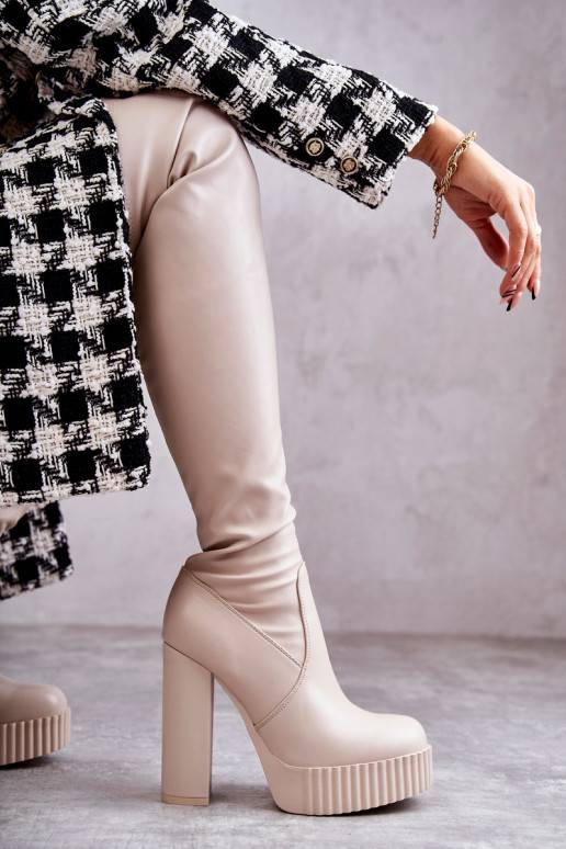 garie zābaki ar platformu smilšu krāsas Katrina    garie zābaki ar platformu smilšu krāsas Katrina