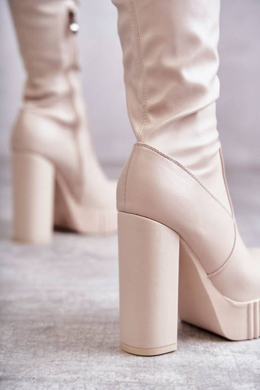 garie zābaki ar platformu smilšu krāsas Katrina    garie zābaki ar platformu smilšu krāsas Katrina