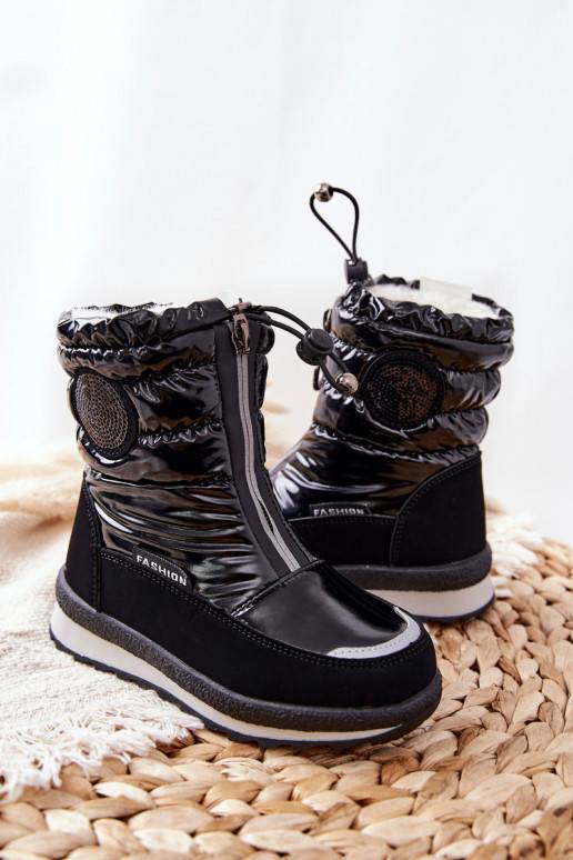  sniega apavi ar siltinājumu melnas krāsas Lucia