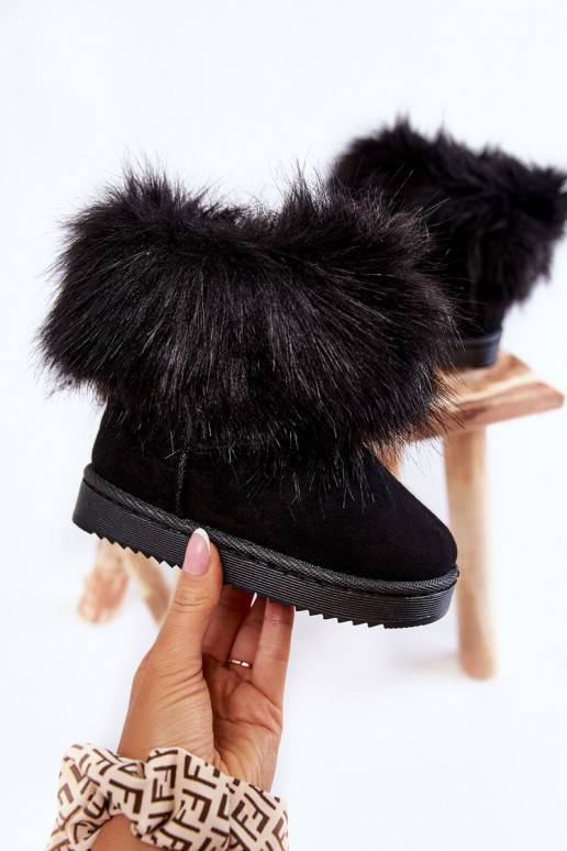 Sniega apavi ar kažokādu melnas krāsas Ariana