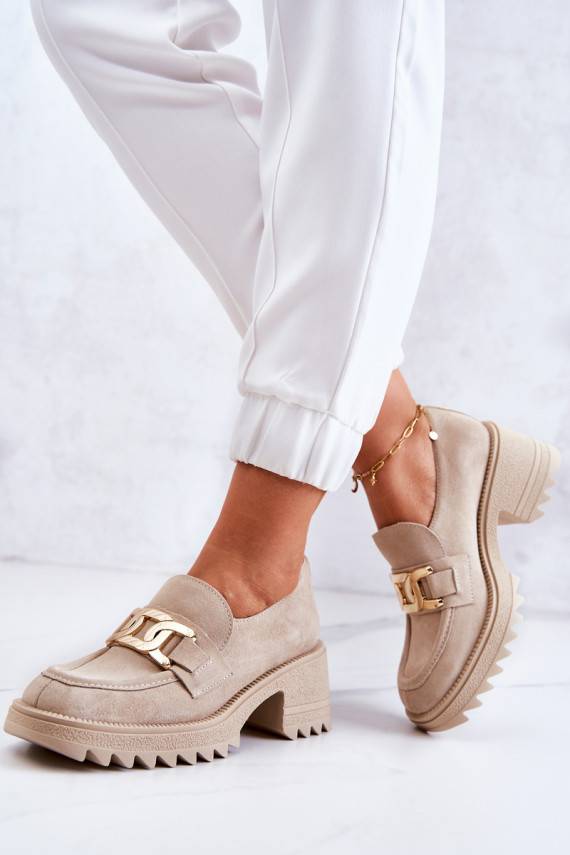 zamšādas apavi  Ziloņkaula krāsas Idealize