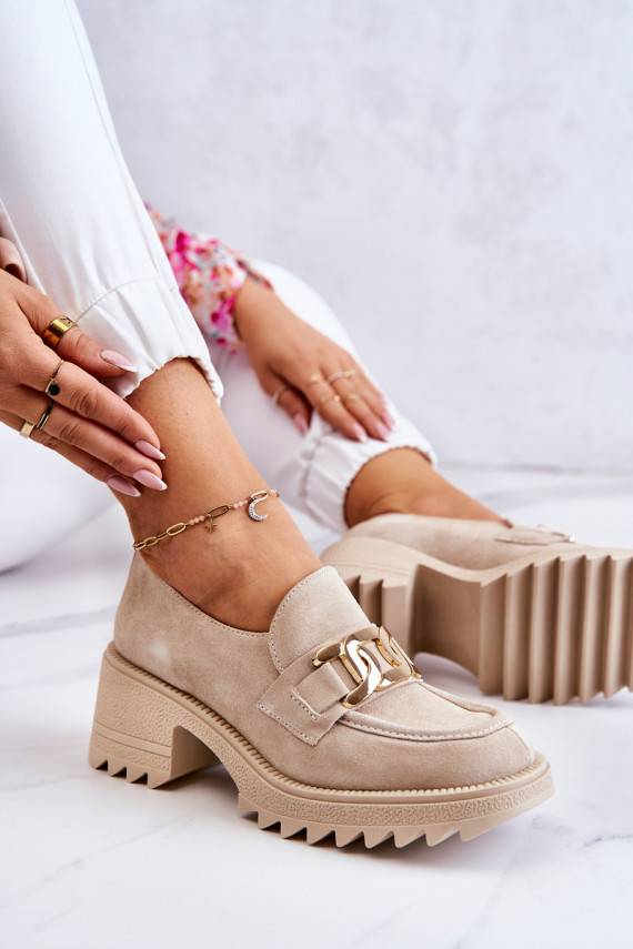 zamšādas apavi  Ziloņkaula krāsas Idealize