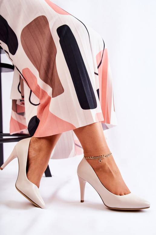 Klasiska modeļa   augstpapēžu kurpes Pelēkas krāsas Magically