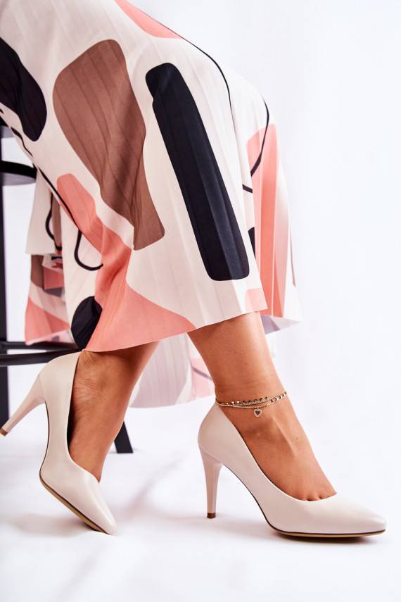 Klasiska modeļa   augstpapēžu kurpes Pelēkas krāsas Magically