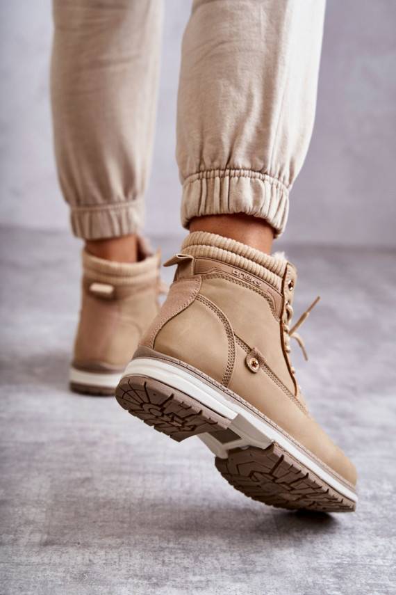   siltināti Sieviešu puszābaki apavi Ciemny ziloņkaula krāsas Liv