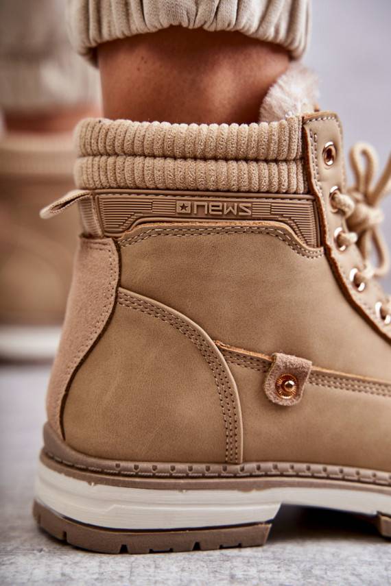   siltināti Sieviešu puszābaki apavi Ciemny ziloņkaula krāsas Liv