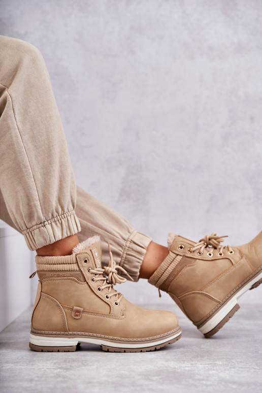   siltināti Sieviešu puszābaki apavi Ciemny ziloņkaula krāsas Liv