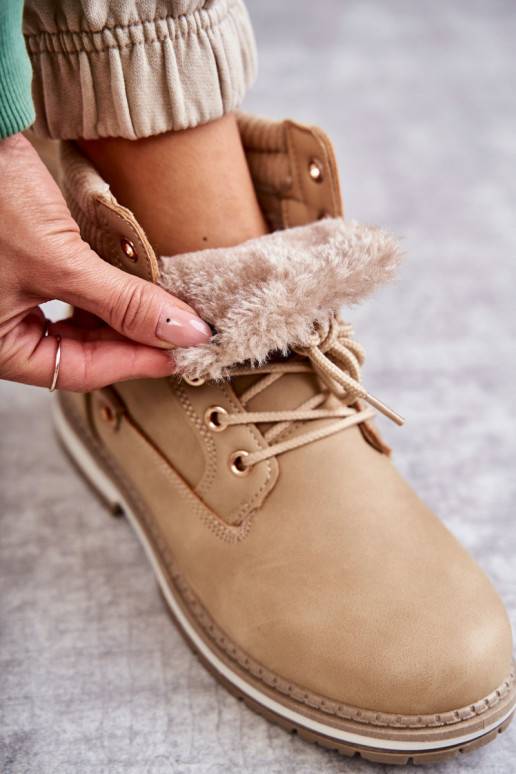   siltināti Sieviešu puszābaki apavi Ciemny ziloņkaula krāsas Liv