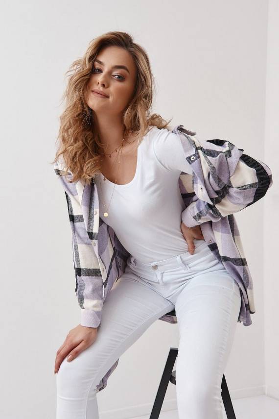 Garais krekls   violets 3049