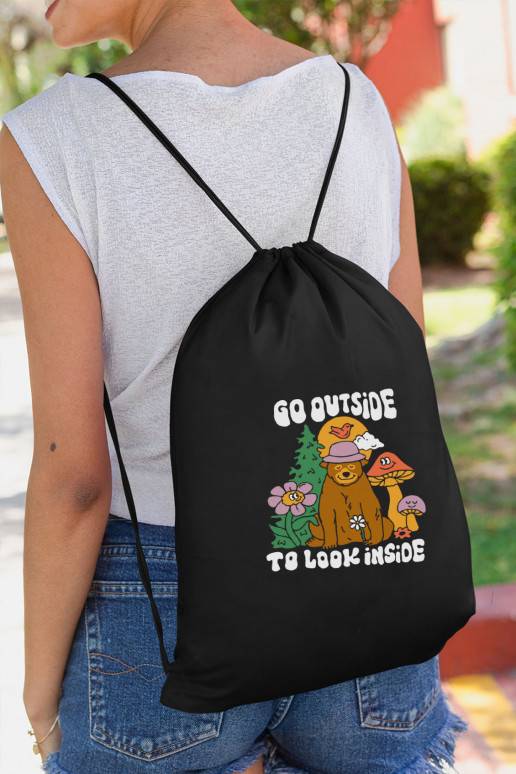 Mini mugursoma Go outside to look inside