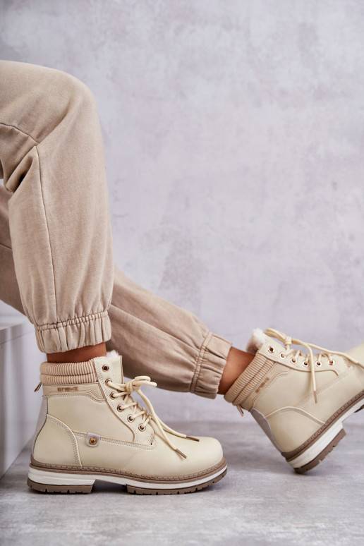 siltināti Sieviešu puszābaki apavi smilšu krāsas Liv   siltināti Sieviešu puszābaki apavi smilšu krāsas Liv