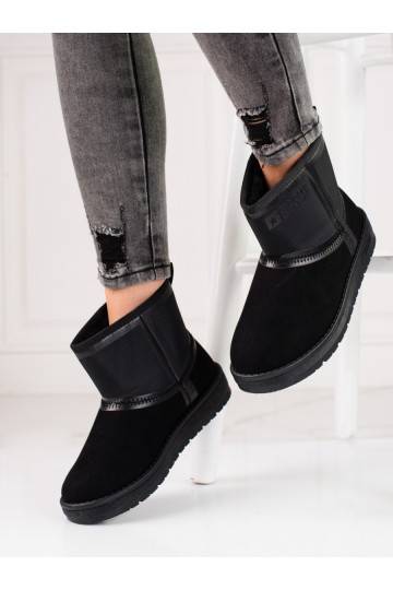 melnas krāsas  Sieviešu sniega zābaki krótkie BIG STAR KK274614 2