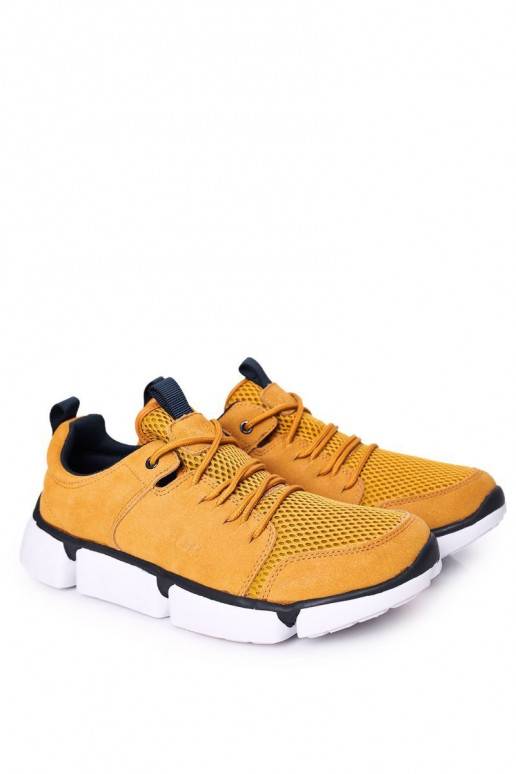 vīriešiem Sportiska stila apavi Sneakers modeļa apavi GOE HH1N4029 Dzelteni