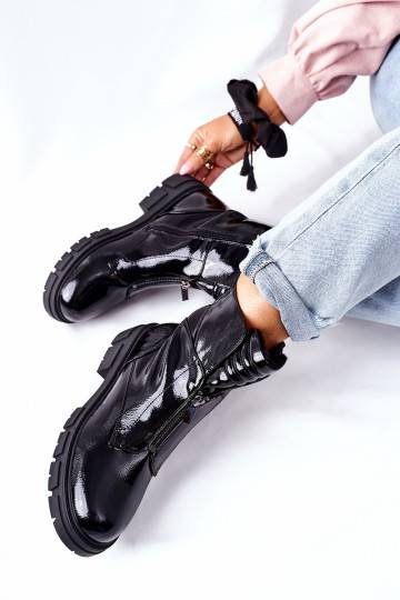   Sieviešu puszābaki melnas krāsas apavi Nobleford 2