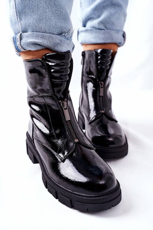   Sieviešu puszābaki melnas krāsas apavi Nobleford