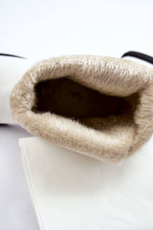 siltināti Sieviešu puszābaki  baltas krāsas Calan   siltināti Sieviešu puszābaki  baltas krāsas Calan