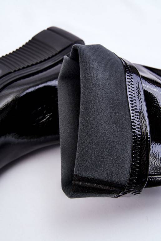 Laque garie zābaki  ar platformu melnas krāsas Spectrum