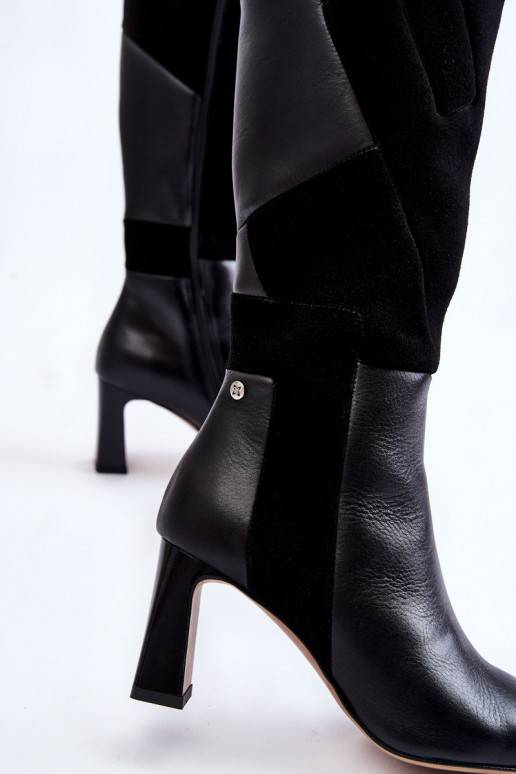     garie zābaki līdz ceļiem  05784-01 melnas krāsas