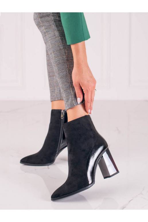 zamšādas Melnas krāsas Sieviešu apavi   Shelovet 