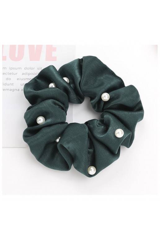 Matu gumija Scrunchie  zaļa krāsa GUM95ZIE