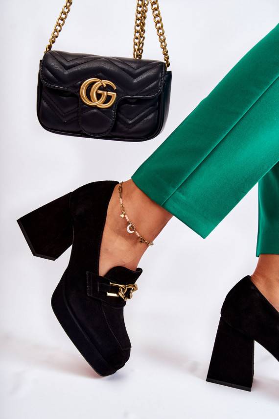 Kurpes Laura Messi 2444 melnas krāsas